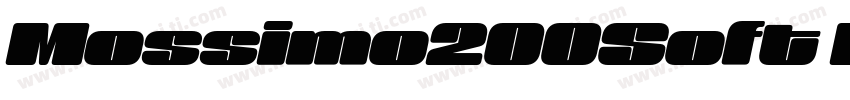 Mossimo200Soft Black Black字体转换